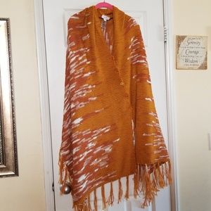 Lularoe Mimi mustard Poncho